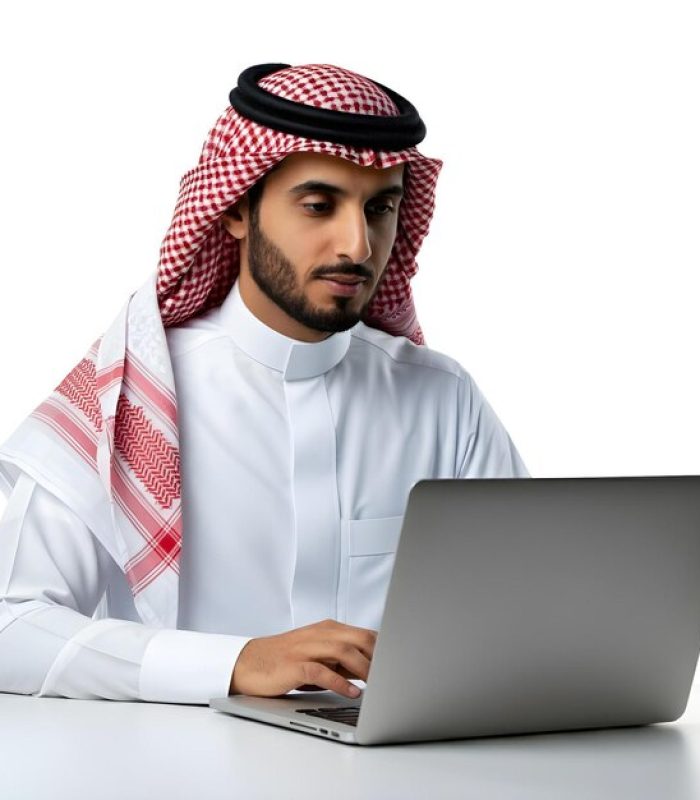 saudi-arabian-man-is-using-laptop-isolated-background_1328443-243